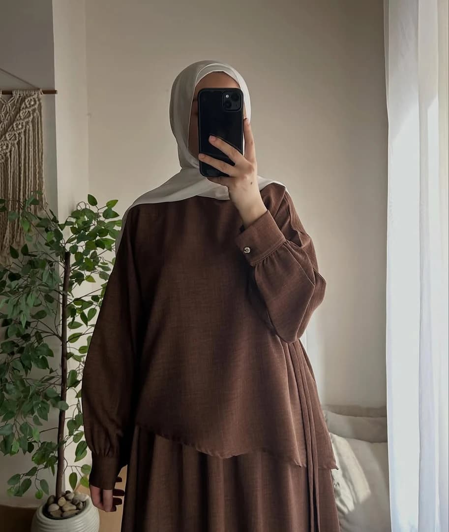 طاقم صيفي من قطعتين (lin) ✨